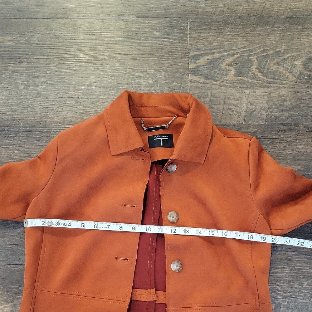 Tahari Women's Rust Trench Coat - Picture 8 of 10